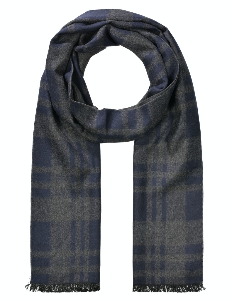 Commander Shawl Blauw Viskoseschal 30/180 213011832/606