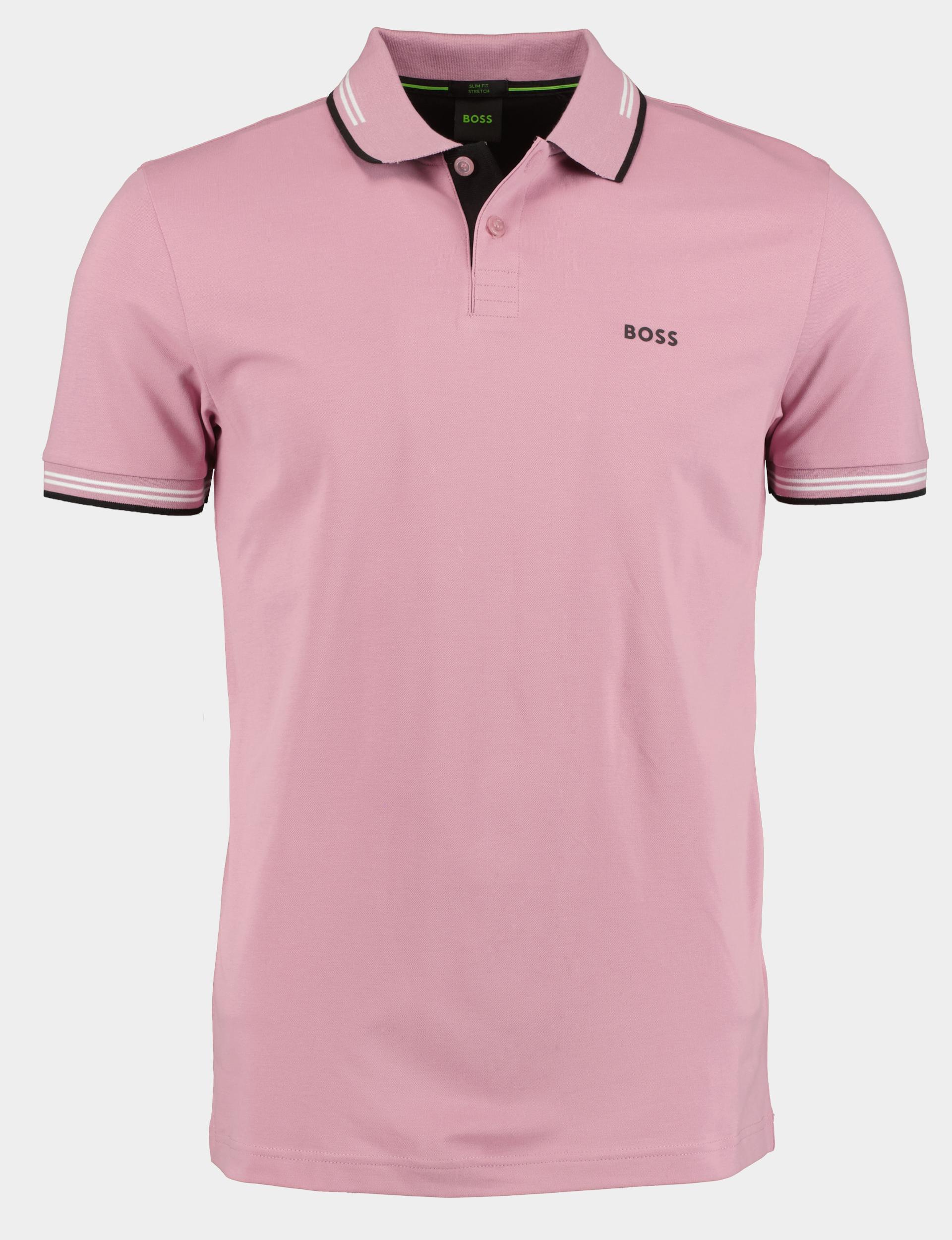BOSS Green Polo korte mouw Paars Paul 10255848 01 50506193/531