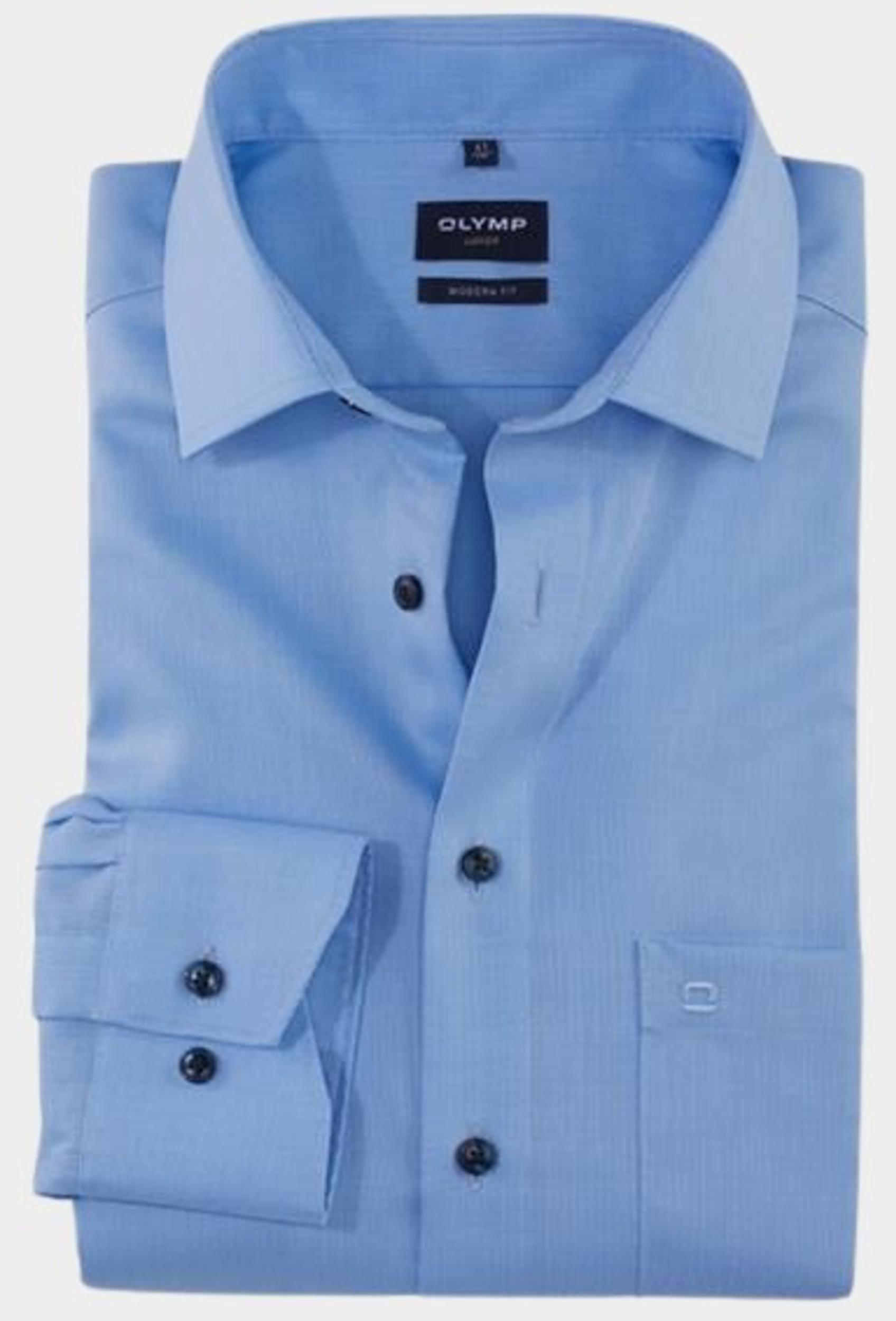 Olymp Business hemd lange mouw Blauw 1204/54 Hemden 120454/11