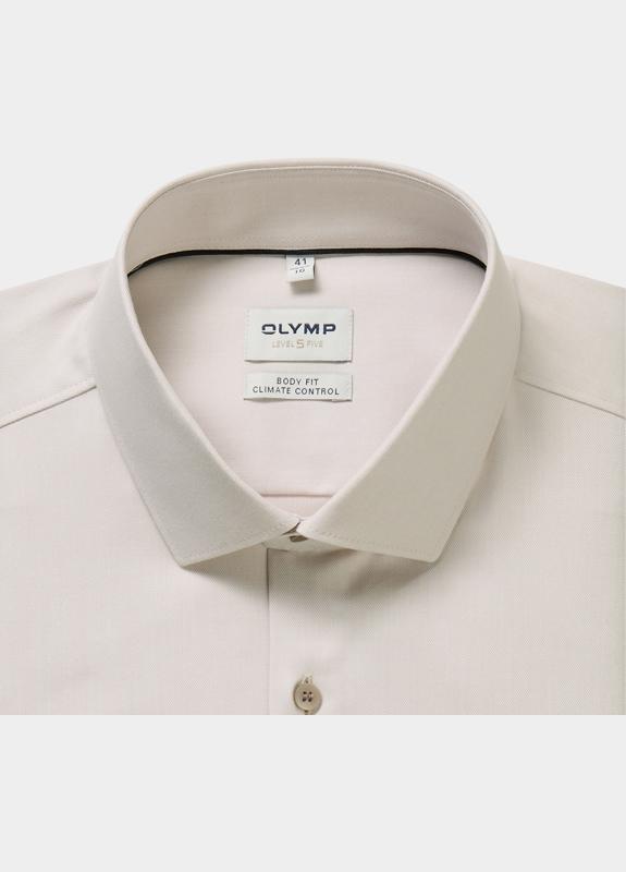 Olymp Zakelijk overhemd heren Beige Level Five 24/Seven 073464/21