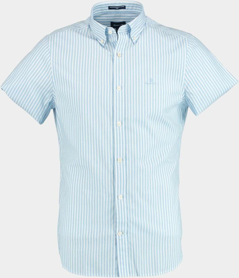Gant Casual hemd korte mouw Blauw Overhemd broadcloth blauw rf 3062001 468