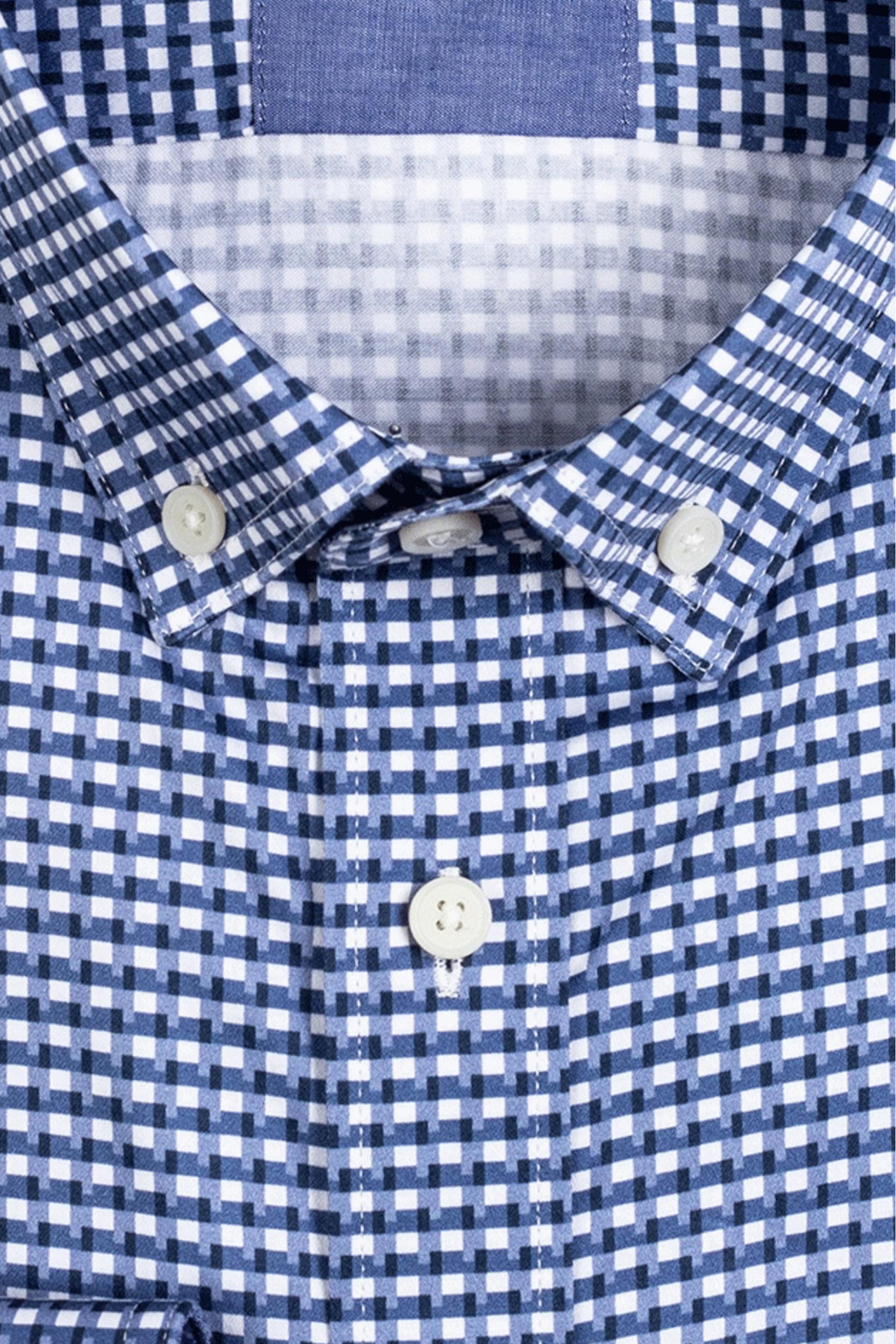 Giordano Casual hemd lange mouw Blauw Ivy 327313/60