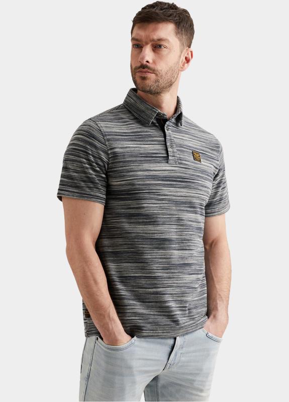 PME Legend Polo korte mouw Blauw Short sleeve polo pique space PPSS2604853/5282