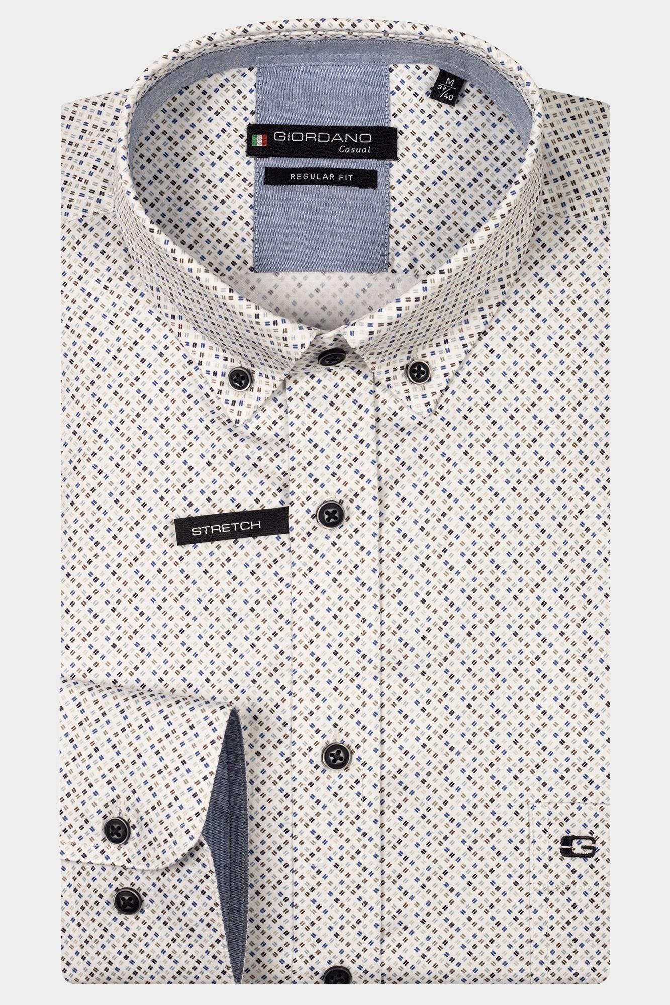 Giordano Casual hemd lange mouw Blauw Ivy Long sleeve button down s 517026/60