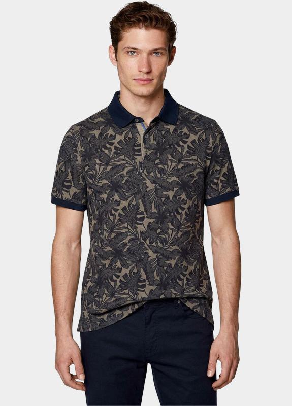 Baileys Polo heren Bruin Poloshirt 2-tone Pique, Print 615233/80