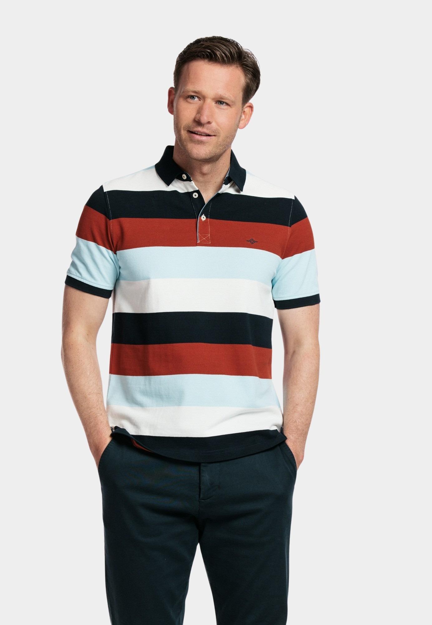 Baileys Polo korte mouw Rood Poloshirt Pique solid, allove 415299/85