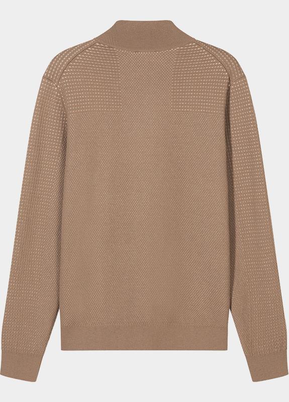 Olymp half zip sweater heren Beige  532785/22