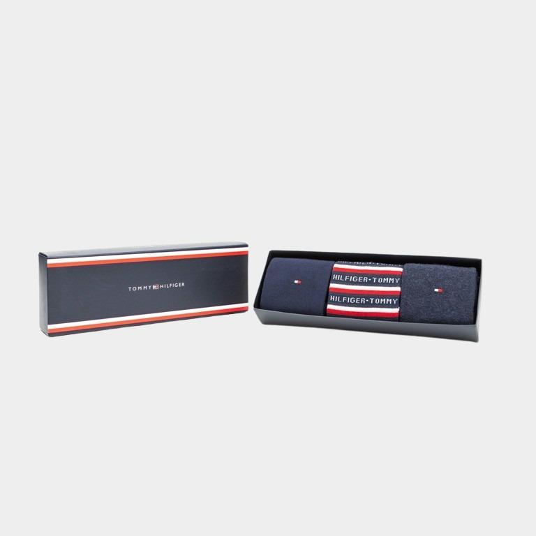 Tommy Hilfiger Sokken Blauw sokken donkerblauw giftbox 100000844/002