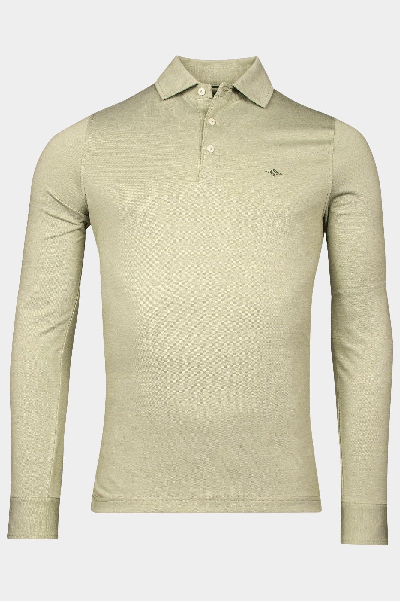 Baileys Polo lange mouw Groen Poloshirt - Long Sleeves  2-t 513439/70