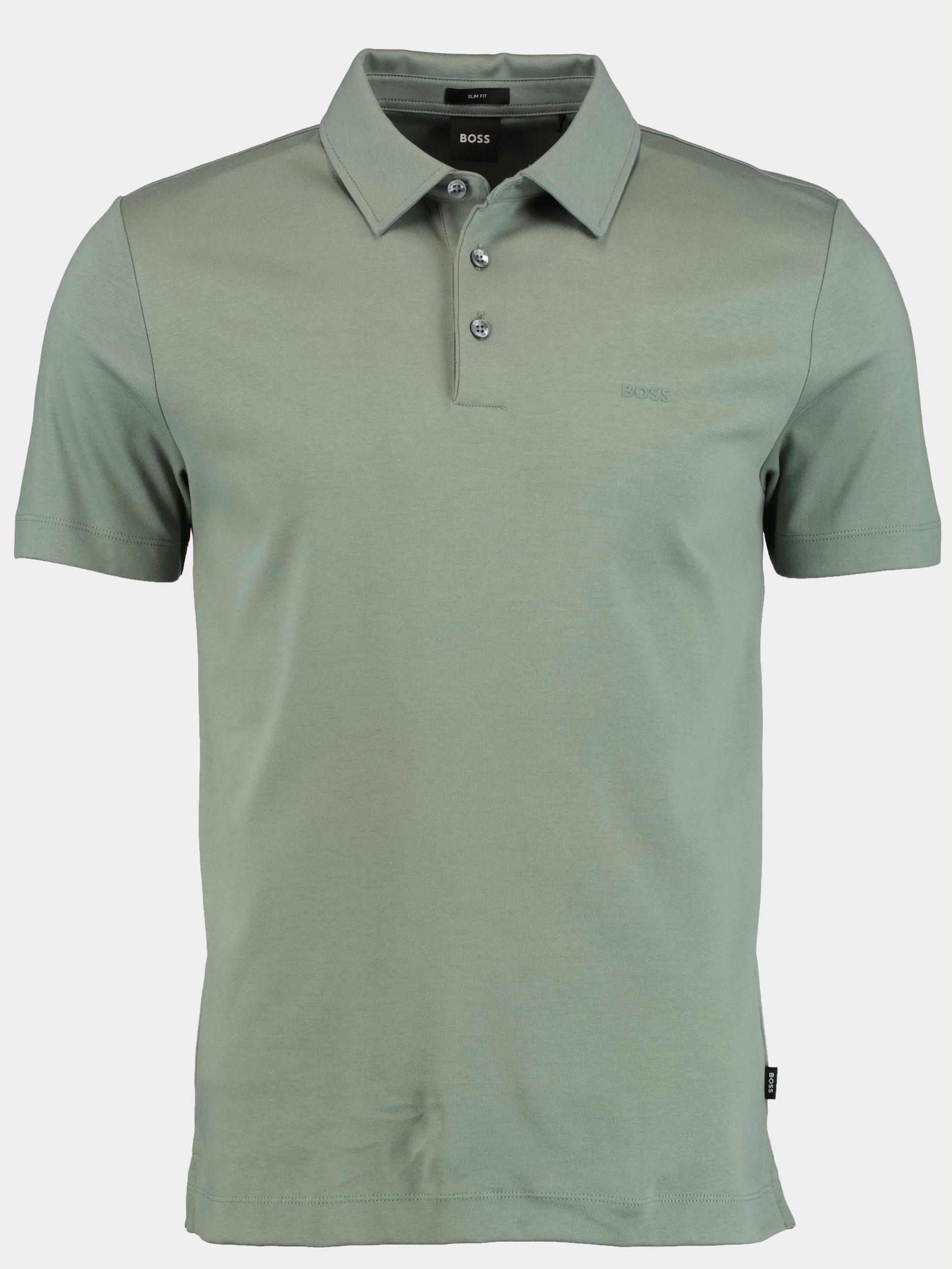 BOSS Black Polo korte mouw Groen Palosh 30 10241542 01 50471335/343