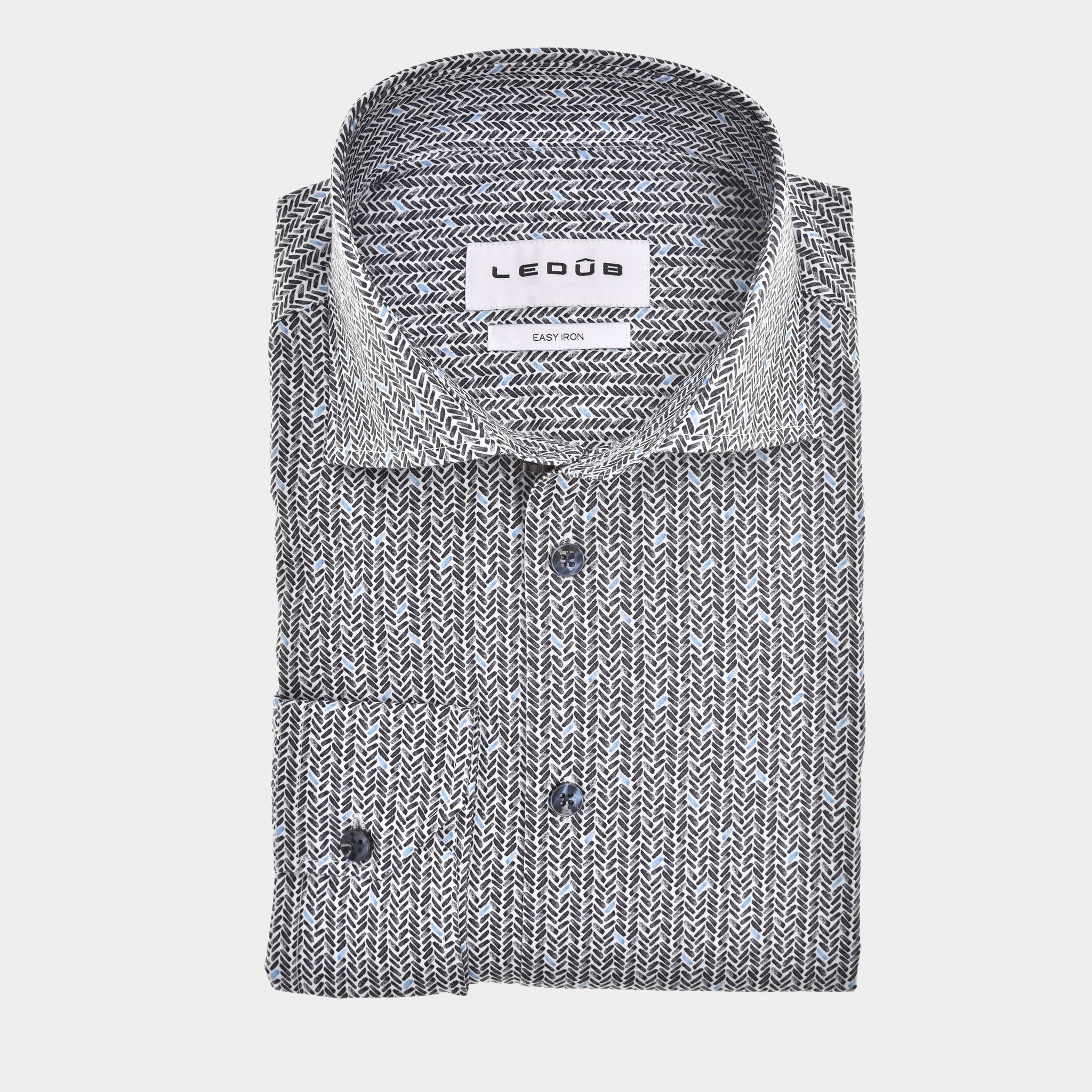 Ledub Business hemd lange mouw Blauw LE24204 MFN 5 0142595/190-000-000