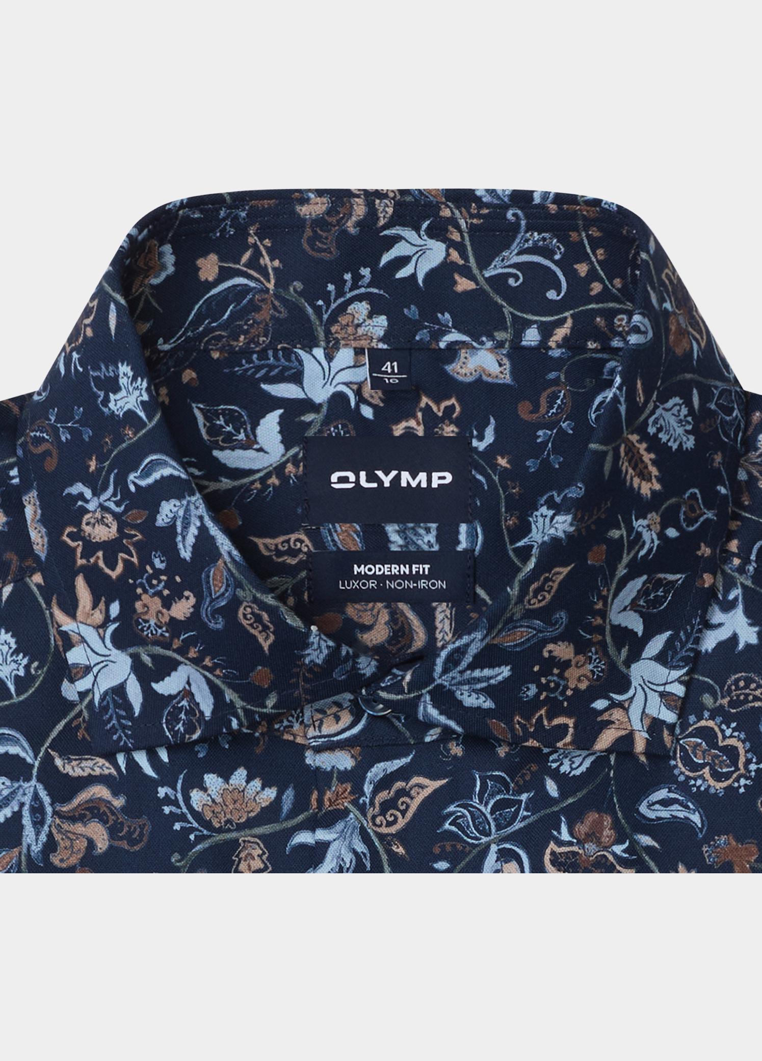 Olymp Zakelijk overhemd heren Blauw Luxor mf D.2145 o.T. 138224/18