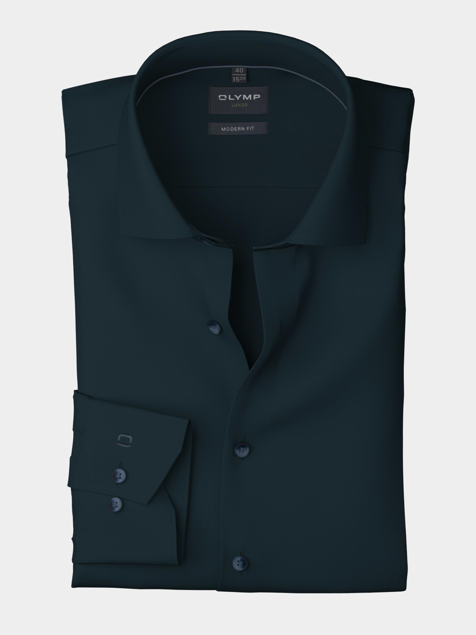 Olymp Business hemd lange mouw Blauw Luxor 131084/08