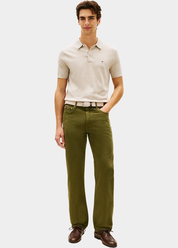 Tommy Hilfiger Polo korte mouw Bruin ESSENTIAL COTTON KNITTED POLO MW0MW37396/RE5