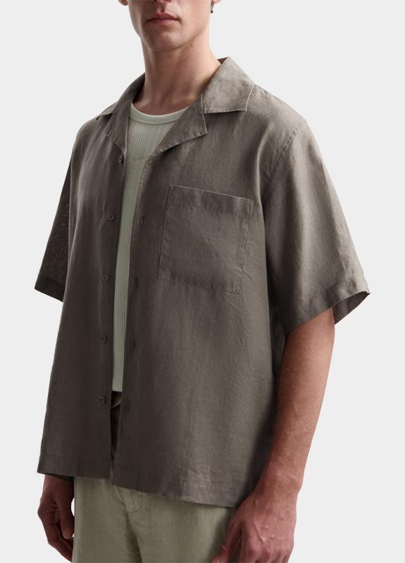 Dstrezzed Casual hemd korte mouw Grijs Hero Resort Shirt 311480-SS26/216