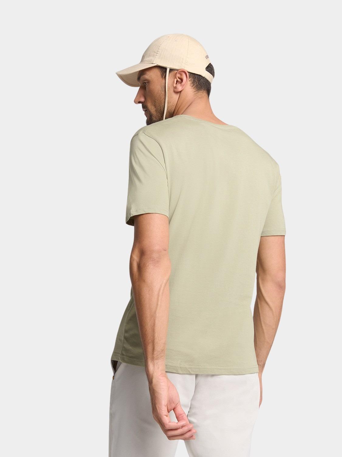 No Excess T-shirt korte mouw Groen T-Shirt Crewneck Solid Basic 29340701SN/197