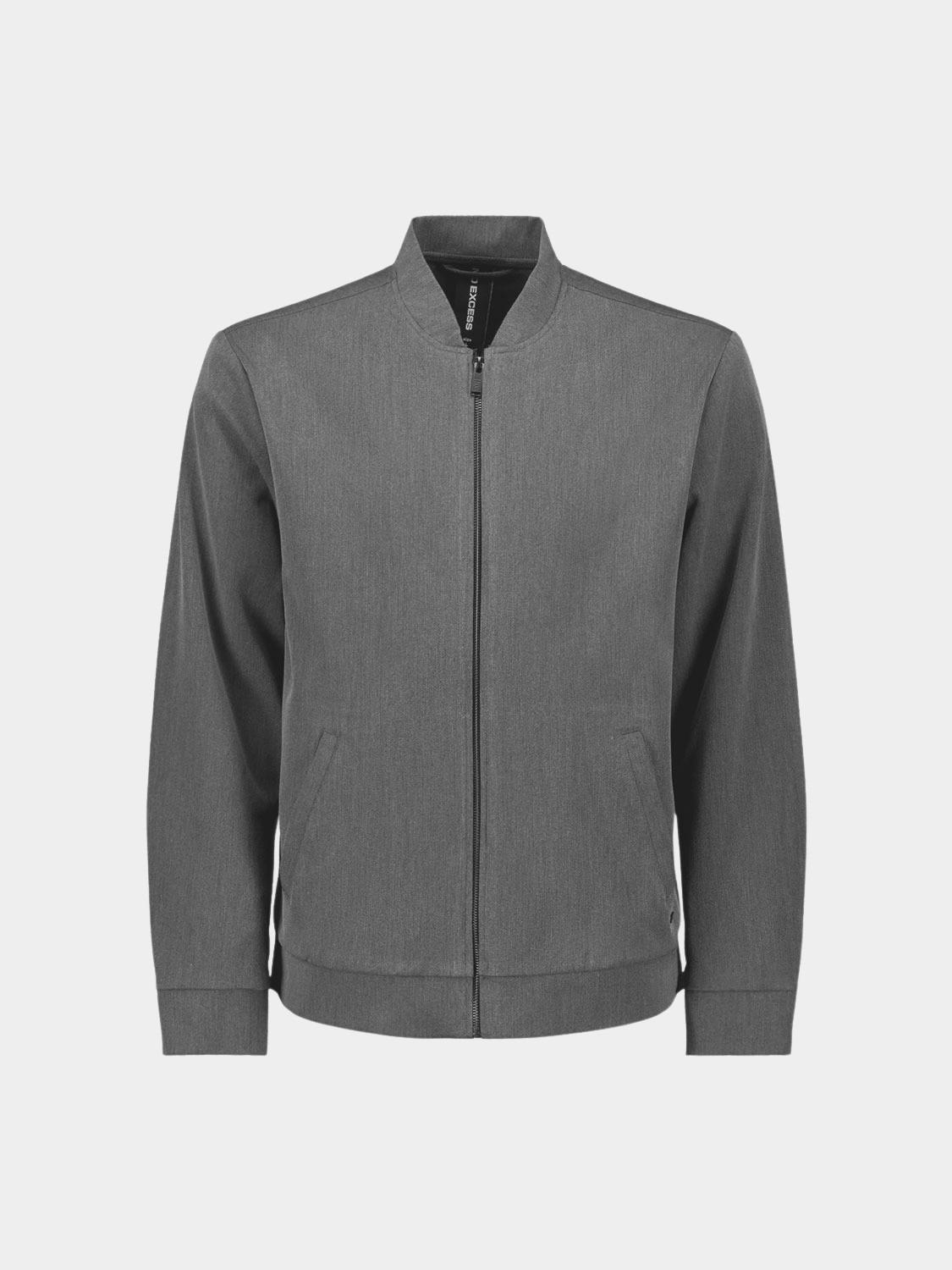 No Excess Tussenjas Grijs Jacket Shirt Bomber Melange H 29620822/102