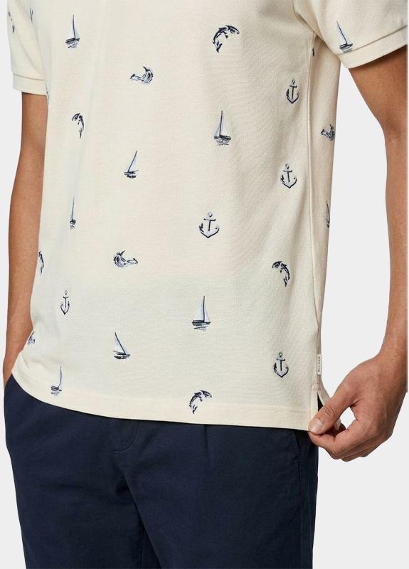 Gant Polo heren Wit Geborduurd poloshirt 2014100/119