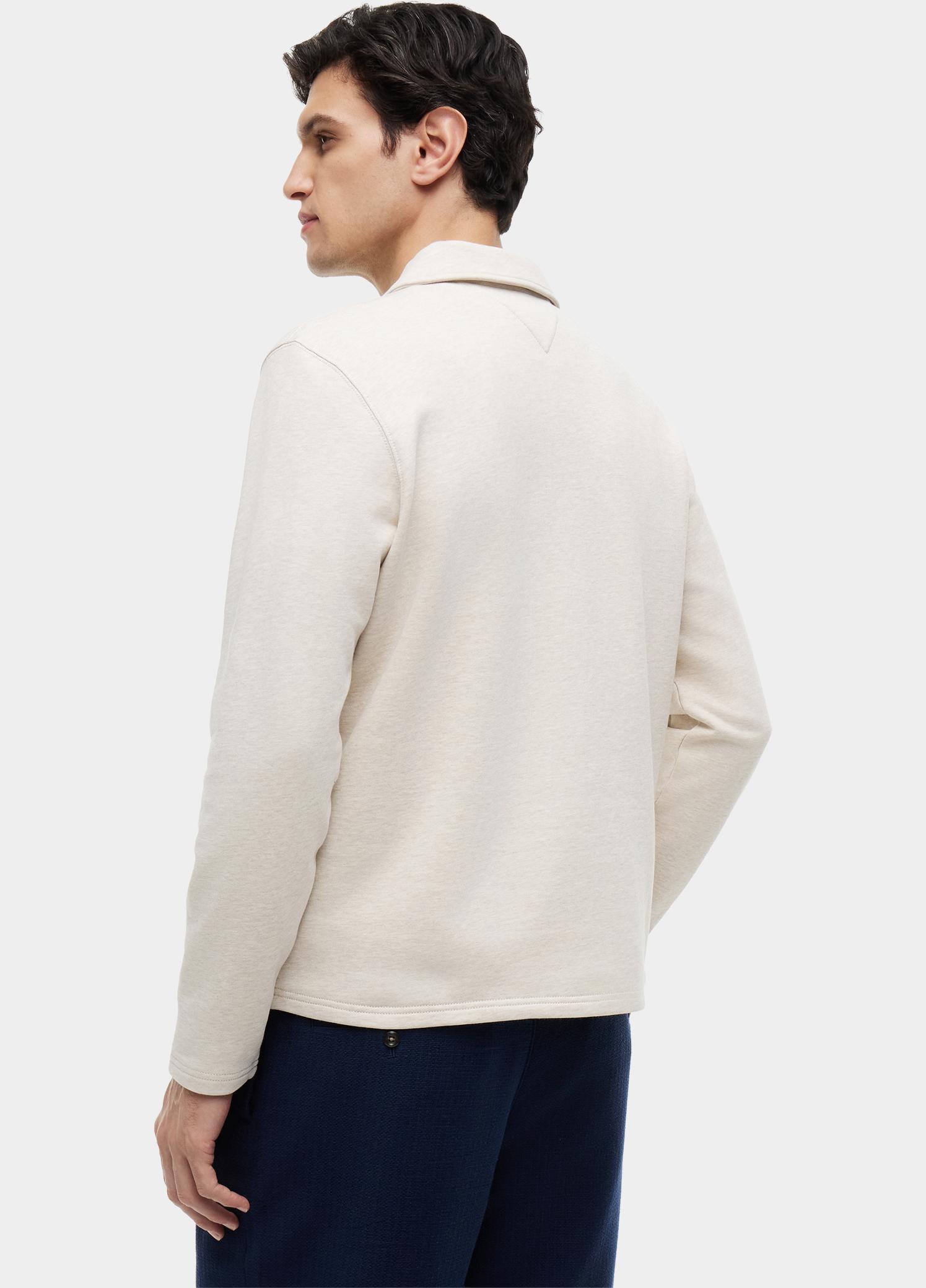 Tommy Hilfiger Half Zip Beige ESSENTIAL TERRY POCKET 1/4 ZIP MW0MW43213/HGF