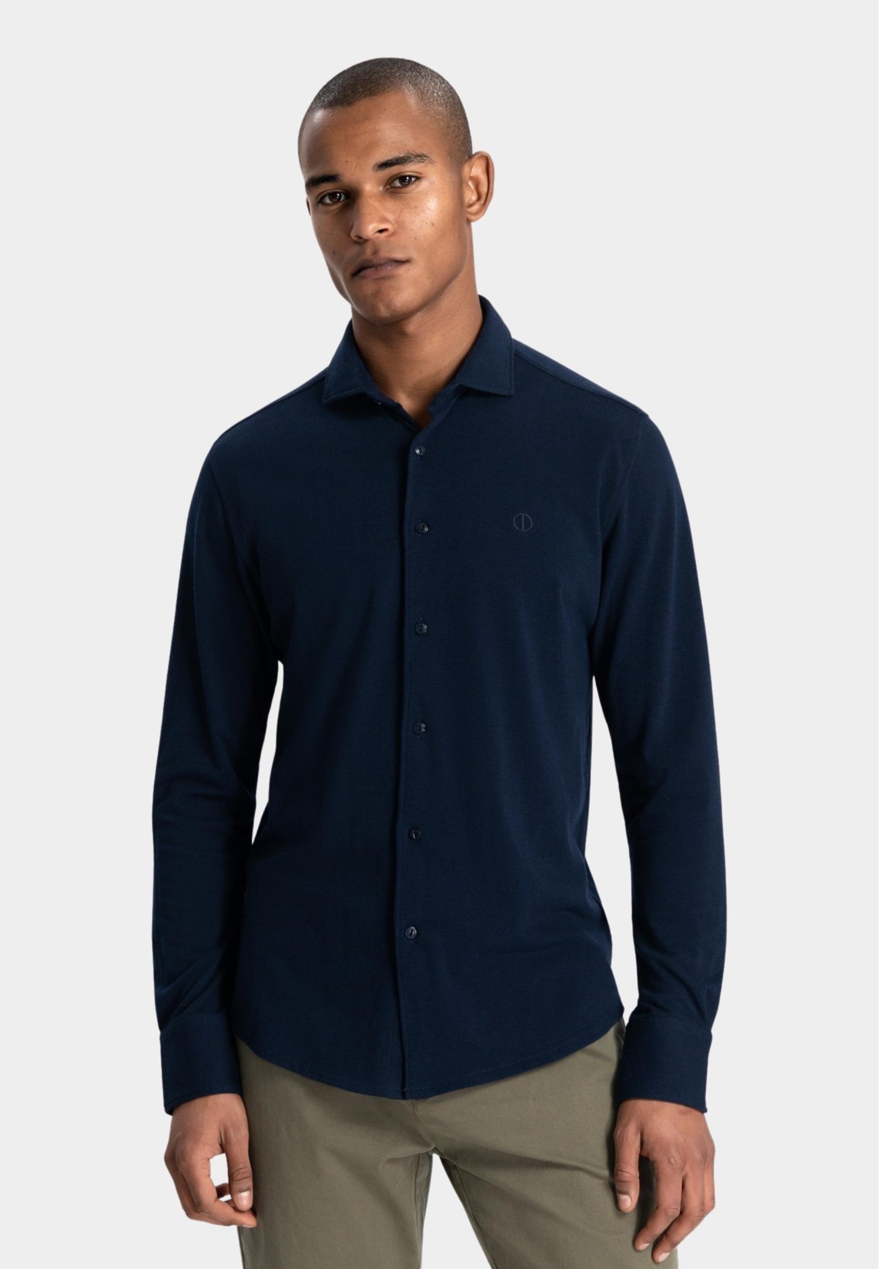 Dstrezzed Casual hemd lange mouw Blauw Kirk Shirt 303714-NOS/649