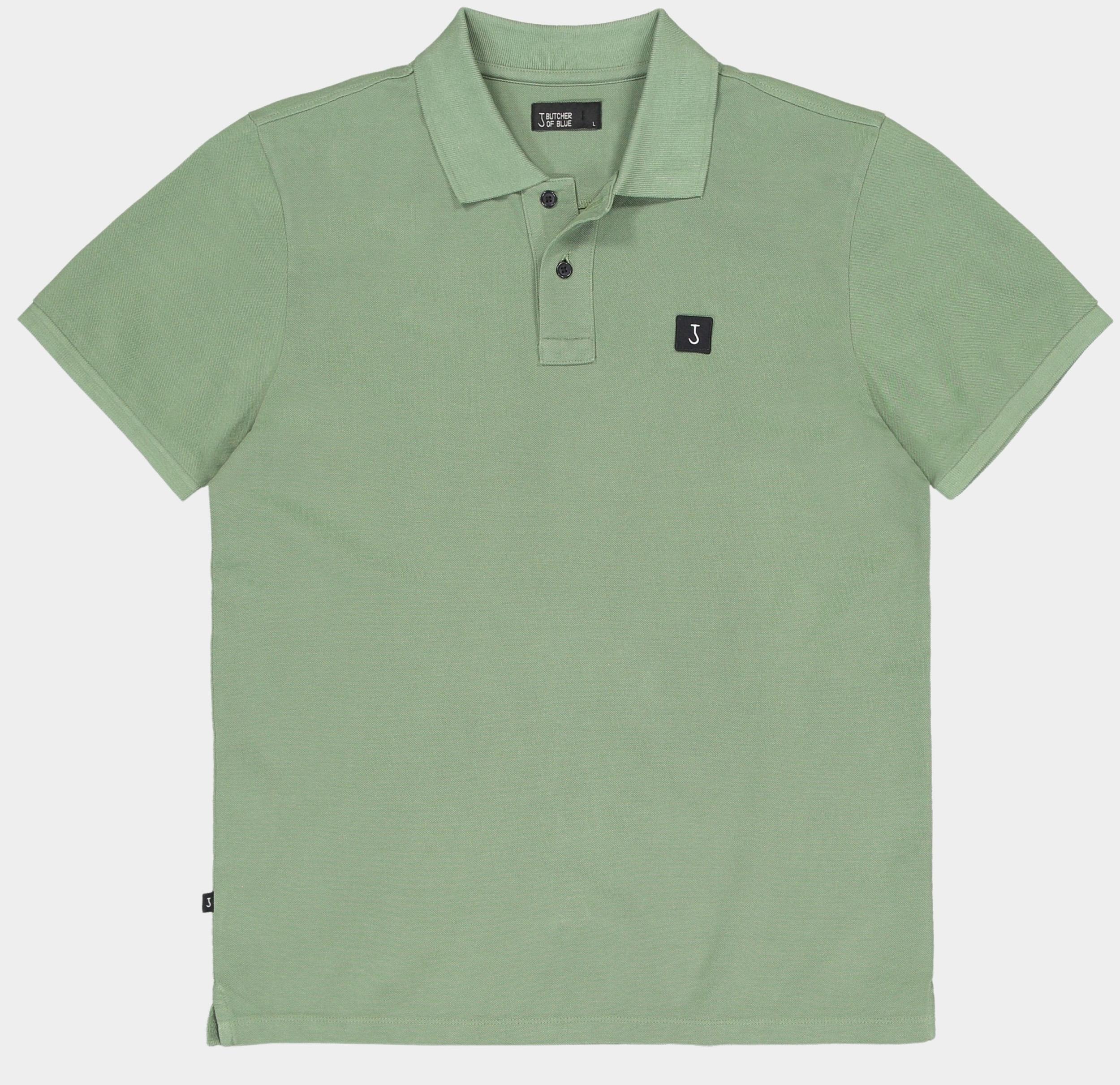 Butcher of Blue Polo korte mouw Groen Army Pique Polo M2512014/792