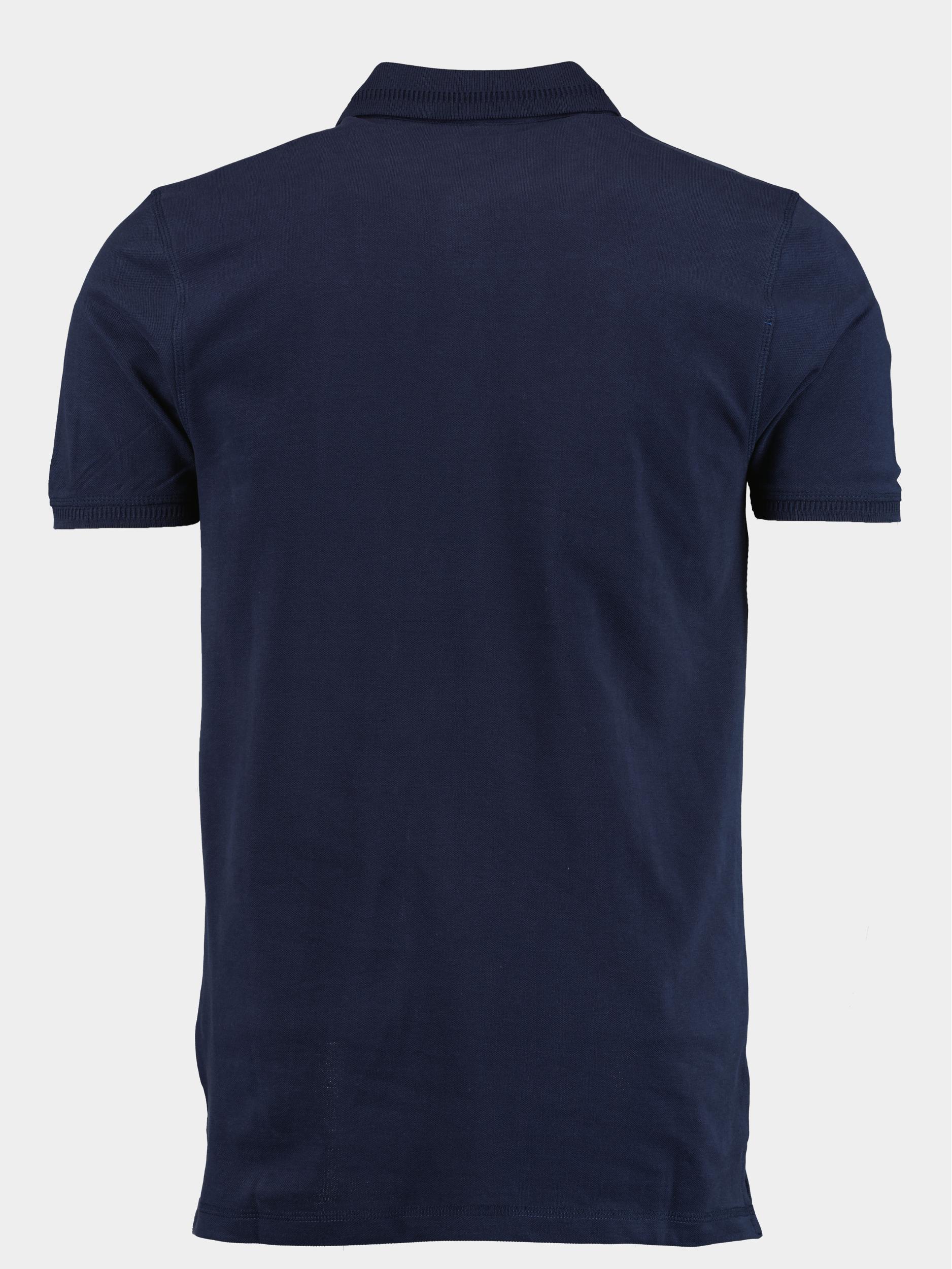 Basefield Polo korte mouw Blauw Polo Shirt 1/2 Arm 219017704/606