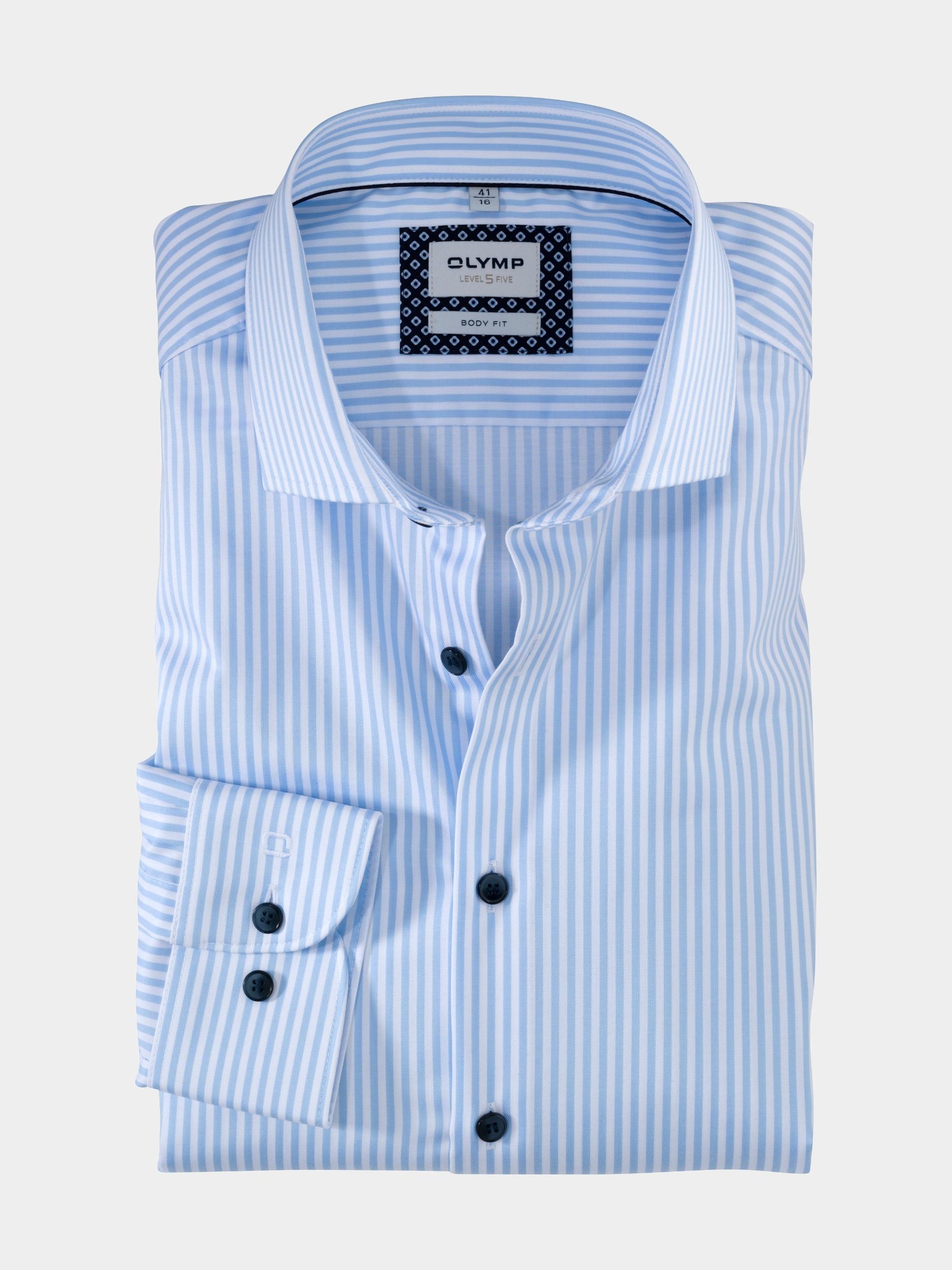 Olymp Business hemd lange mouw Blauw 2108/29 Hemden 210829/11