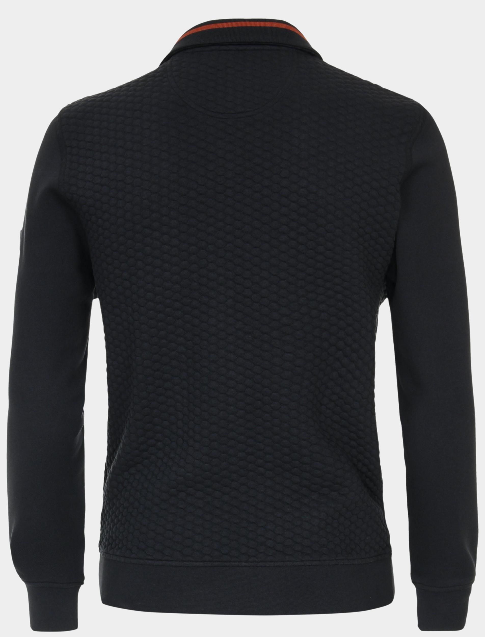 Casamoda Vest Blauw Sweatjacke 434104900/105