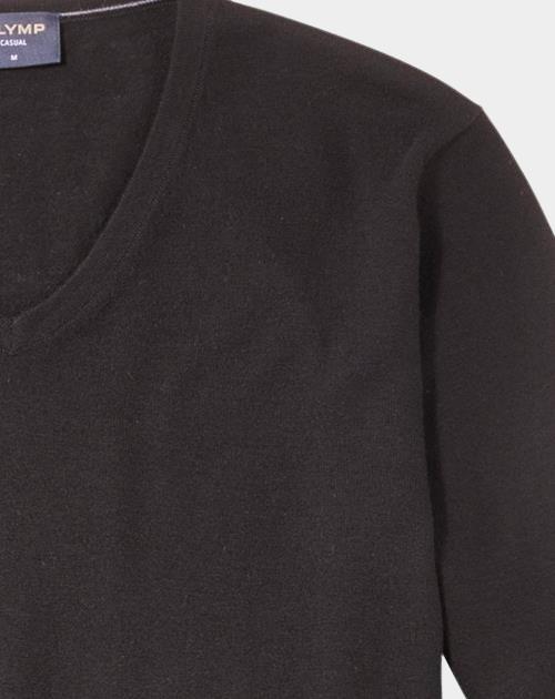 Olymp Pullover Zwart V-hals Pullover Merino/Zijde 015110/68
