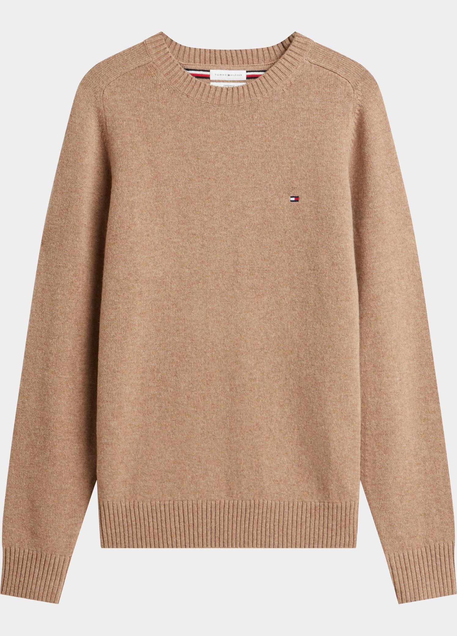 Tommy Hilfiger Pullover heren Bruin LAMBSWOOL CREW NECK MW0MW36535/RFG