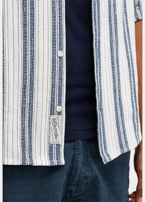 Butcher of Blue Casual hemd korte mouw Blauw Alex M2614042/890