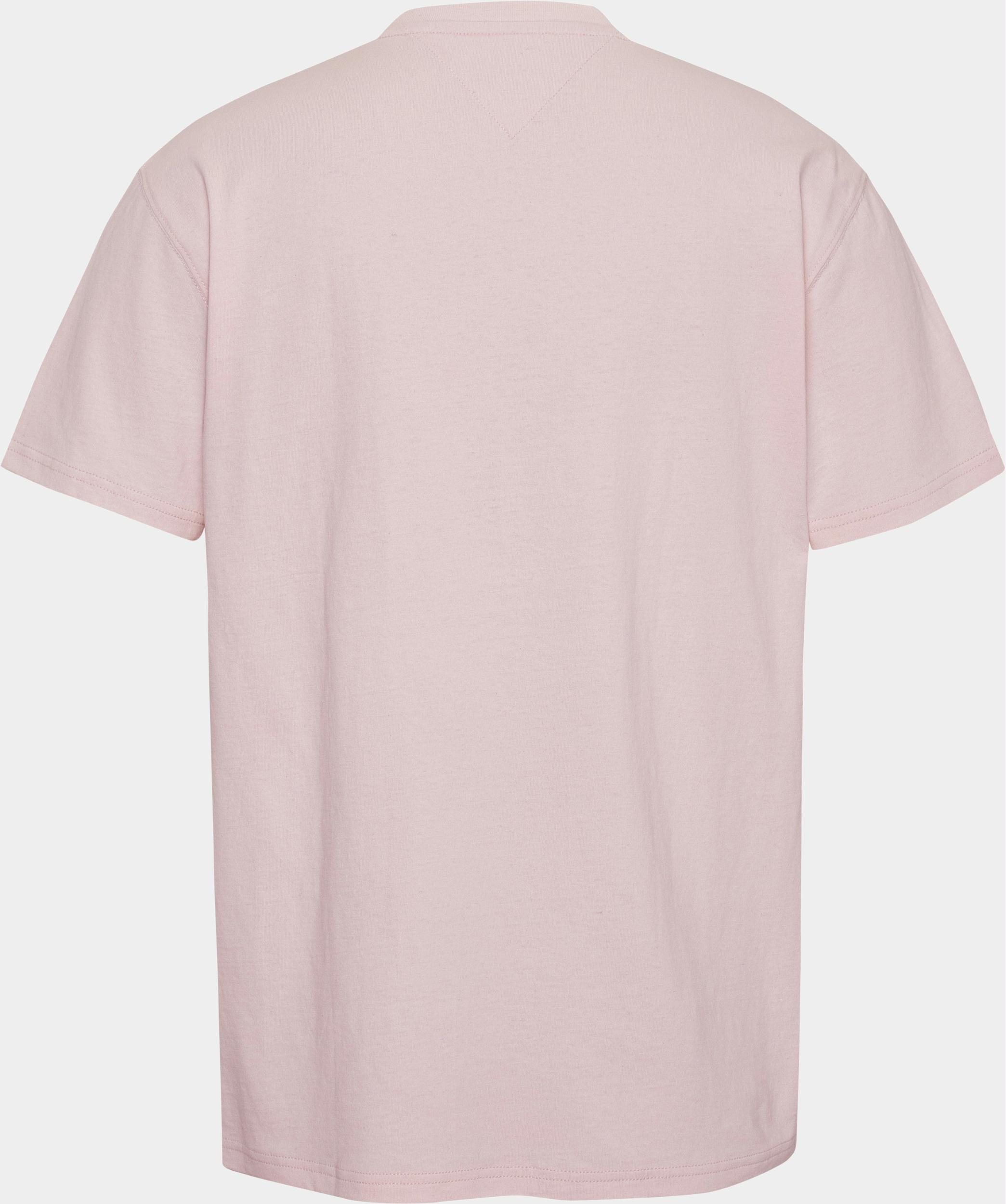 Tommy Jeans T-shirt korte mouw Roze TJM CLSC Solid Tee DM0DM16422/TJ9