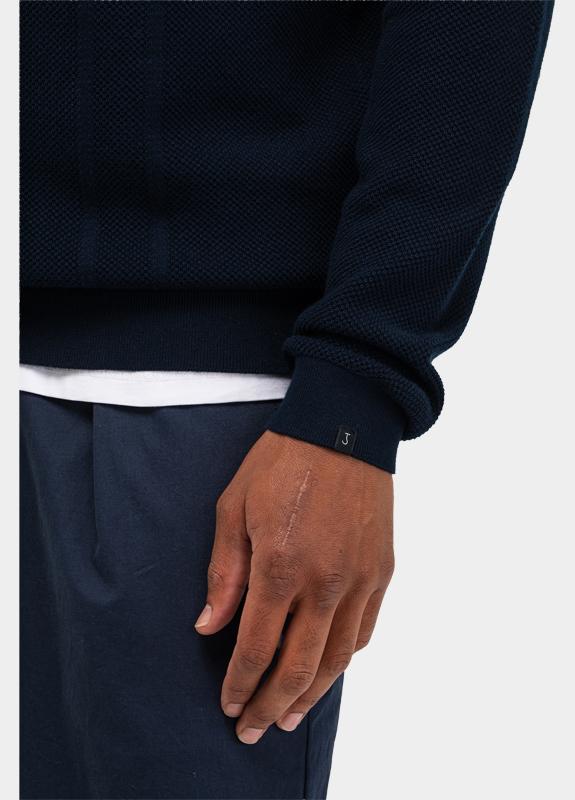 Butcher of Blue Polo lange mouw Blauw Ripley M2616002/890