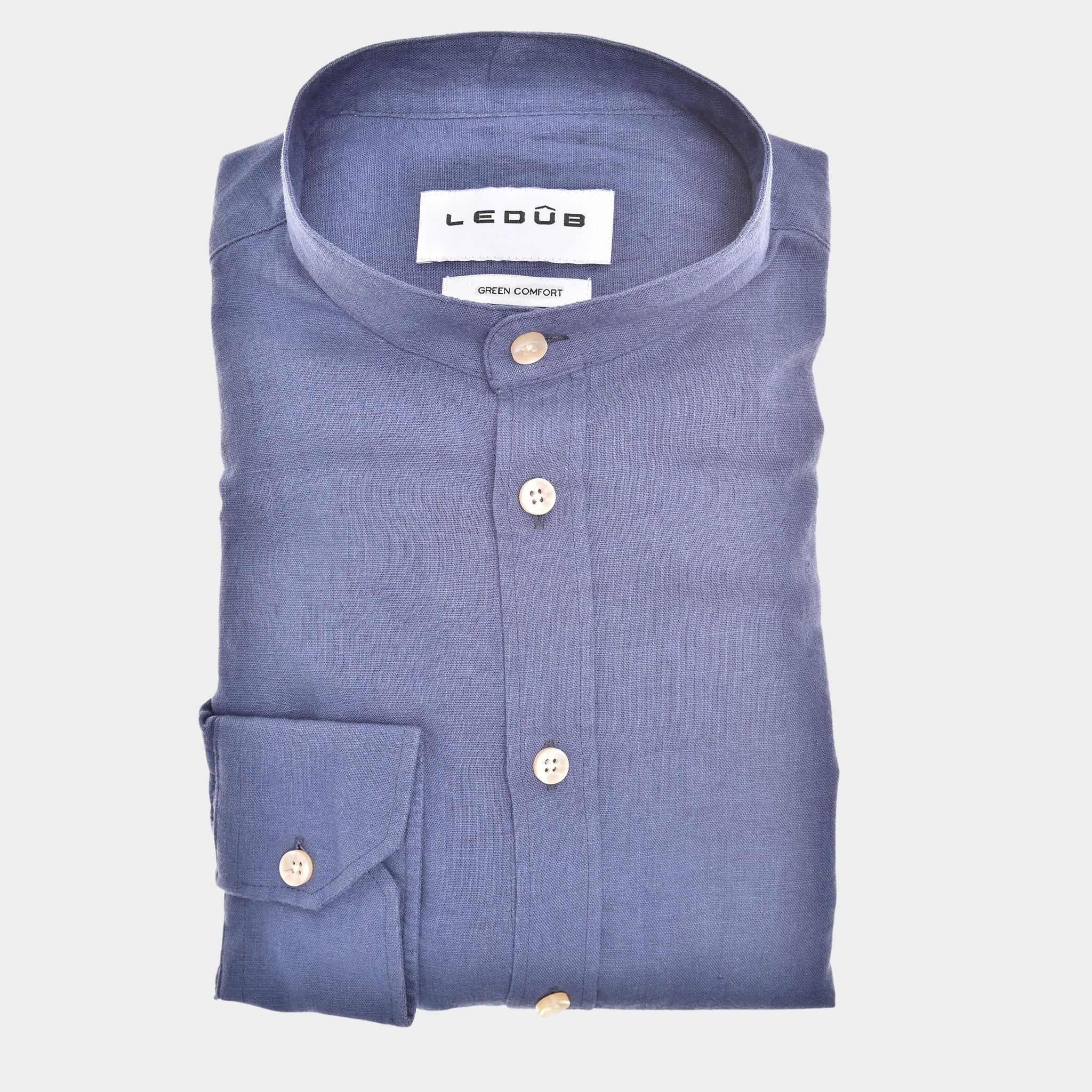 Ledub Business hemd lange mouw Blauw  0142971/150-000-000