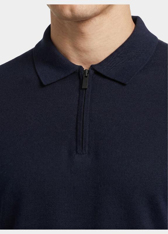 Born With Appetite Polo heren Blauw Dan Knitted Polo Ss BWA00006DA31/4001