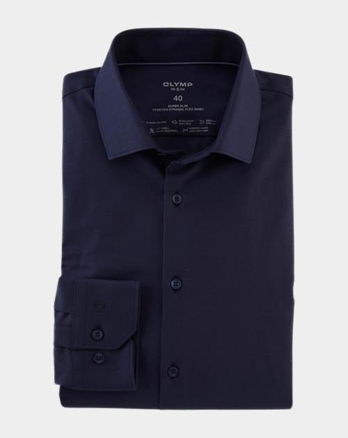Olymp Business hemd lange mouw Blauw 2526/24 Hemden 252624/18