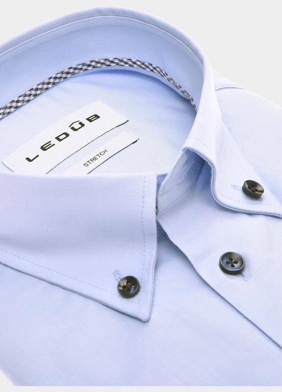 Ledub Business hemd lange mouw Blauw  0702111/130-190-000