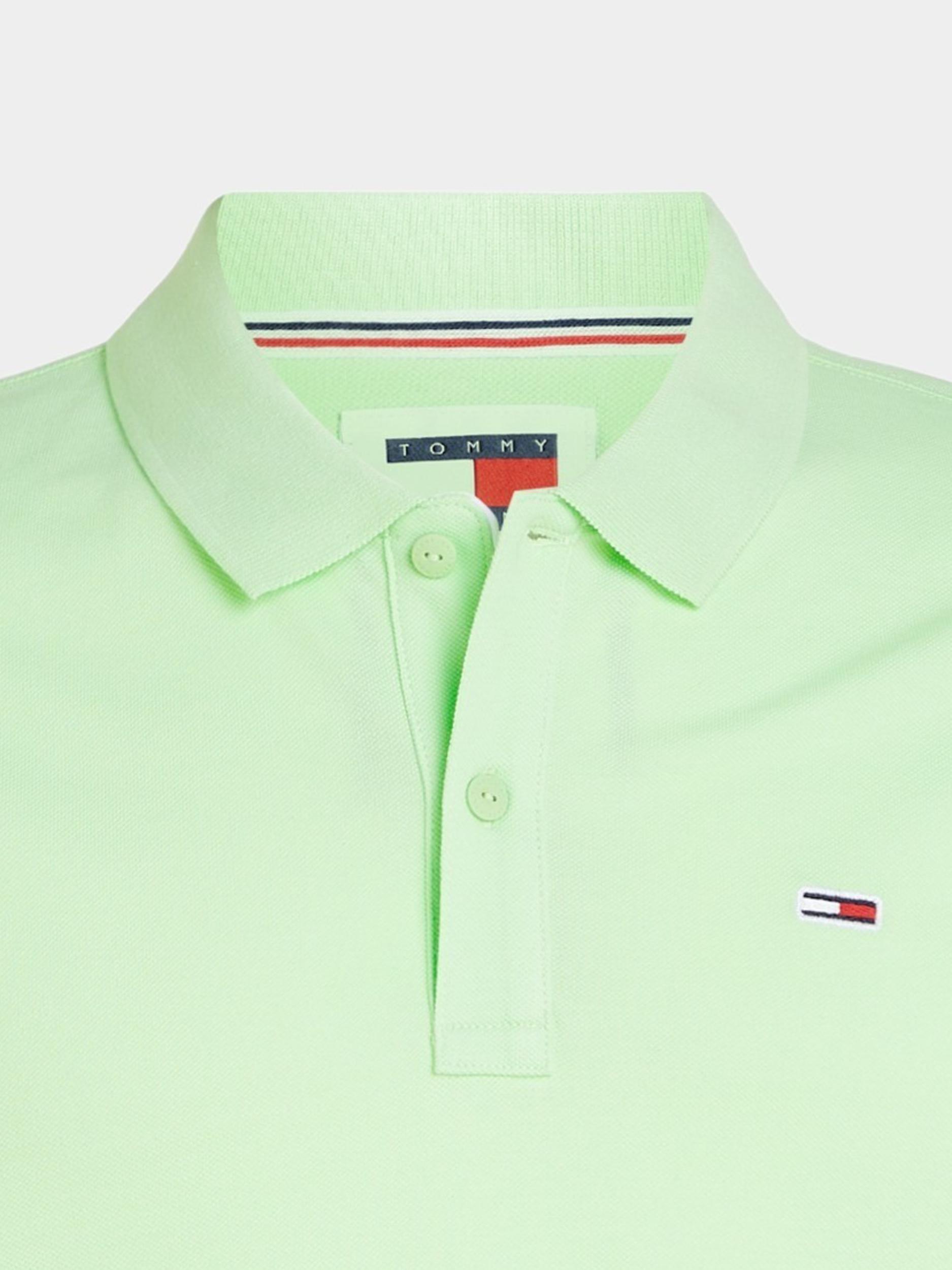 Tommy Jeans Polo korte mouw Groen Slim Placket Polo DM0DM18312/LXY