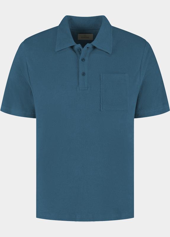 Dstrezzed Polo heren Blauw Roy Polo 240030/621