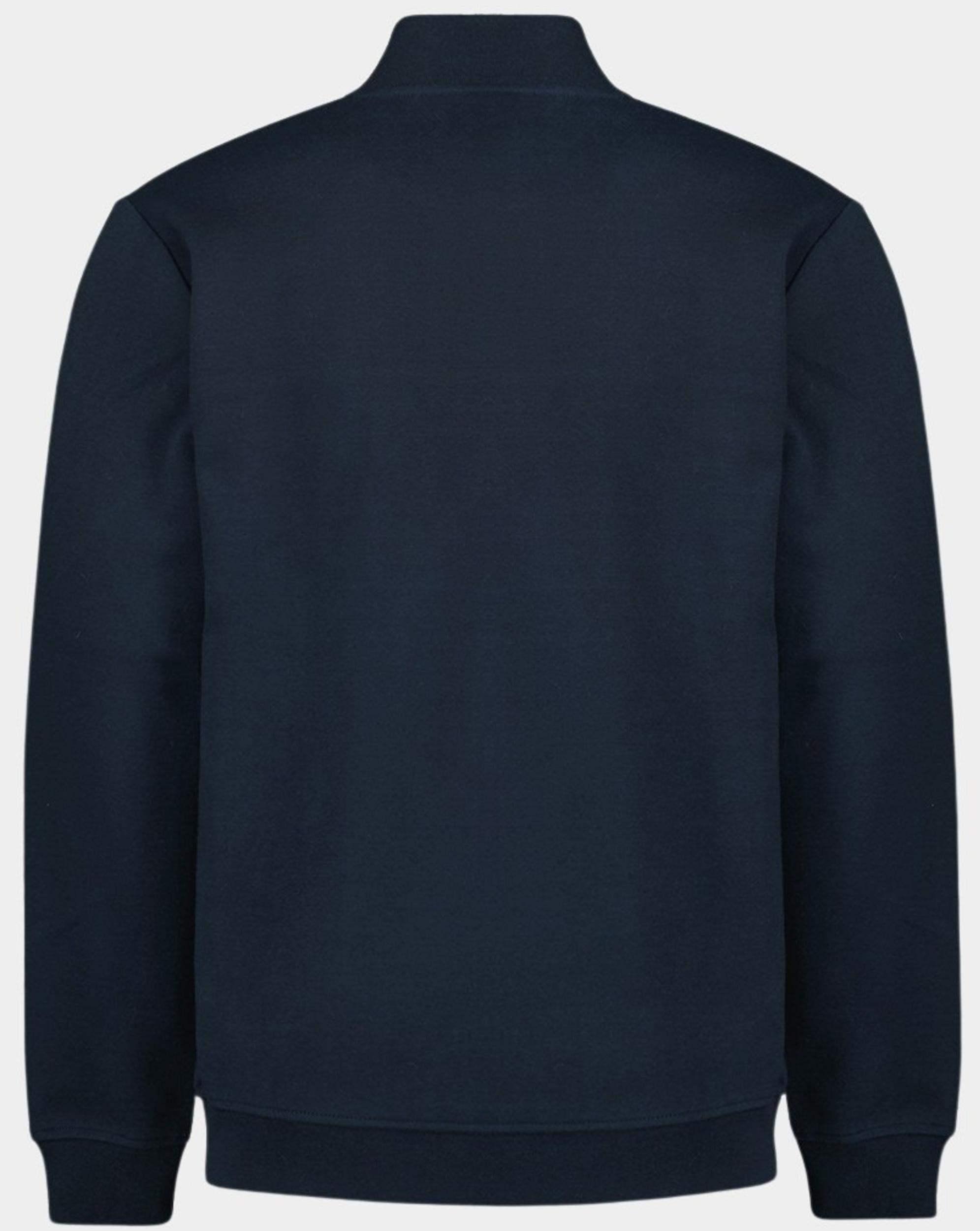 No Excess Vest Blauw Sweater Full Zipper Jacquard 27100119/096