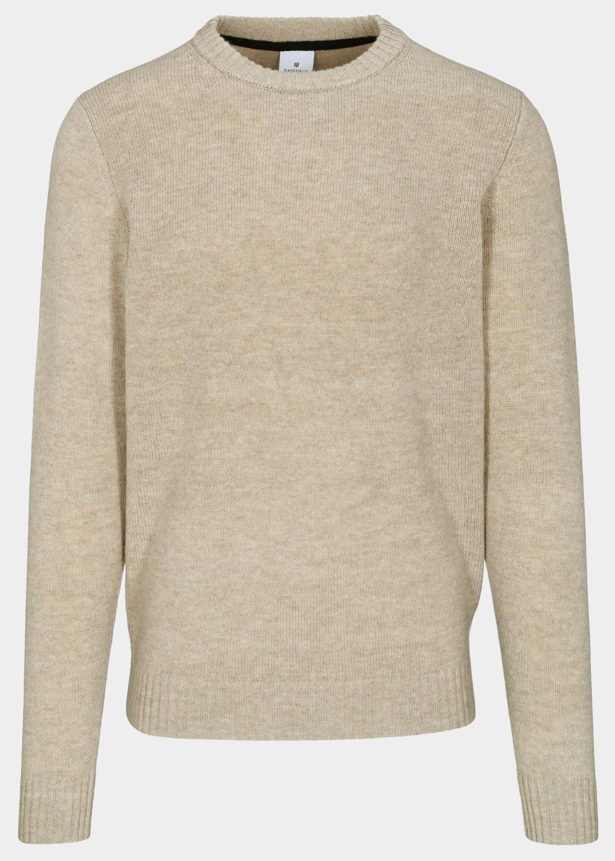 Basefield Pullover Beige Rundhals Pullover 219018511/246
