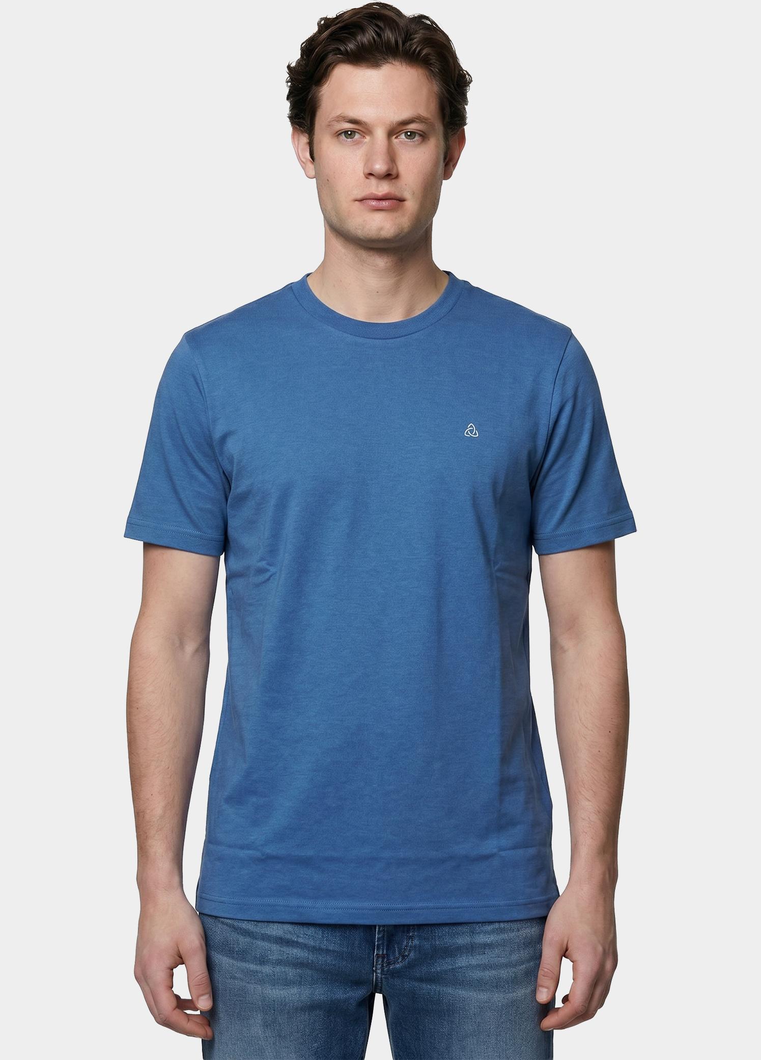 Scotland Blue T-shirt heren Blauw Dynand T-shirt SPE25108DY42SB/268 jeans blue