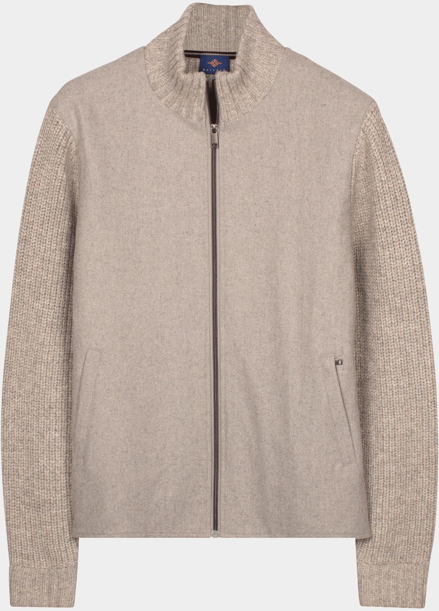 Baileys Vest heren Beige Cardigan Zip  Front 622095/825