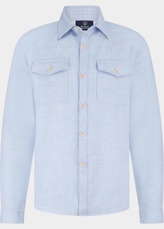 Scotland Blue Overshirt Blauw Duncan Shirtjacket SPE26114DU03SB/4003