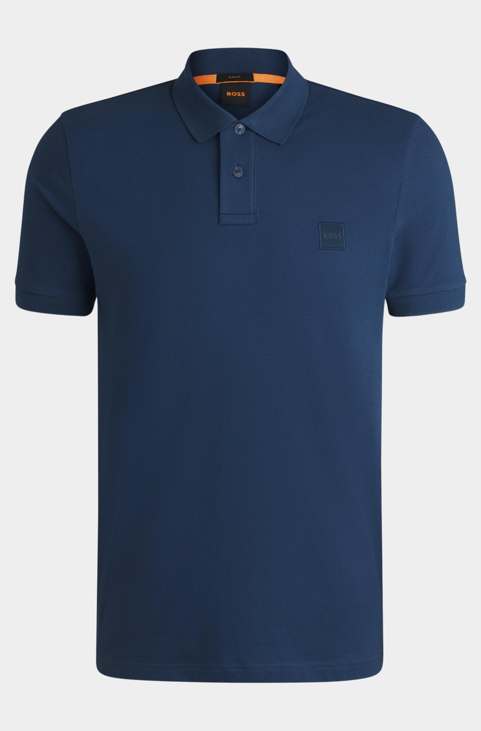 BOSS Orange Polo korte mouw Blauw Passenger 10256683 01 50507803/466