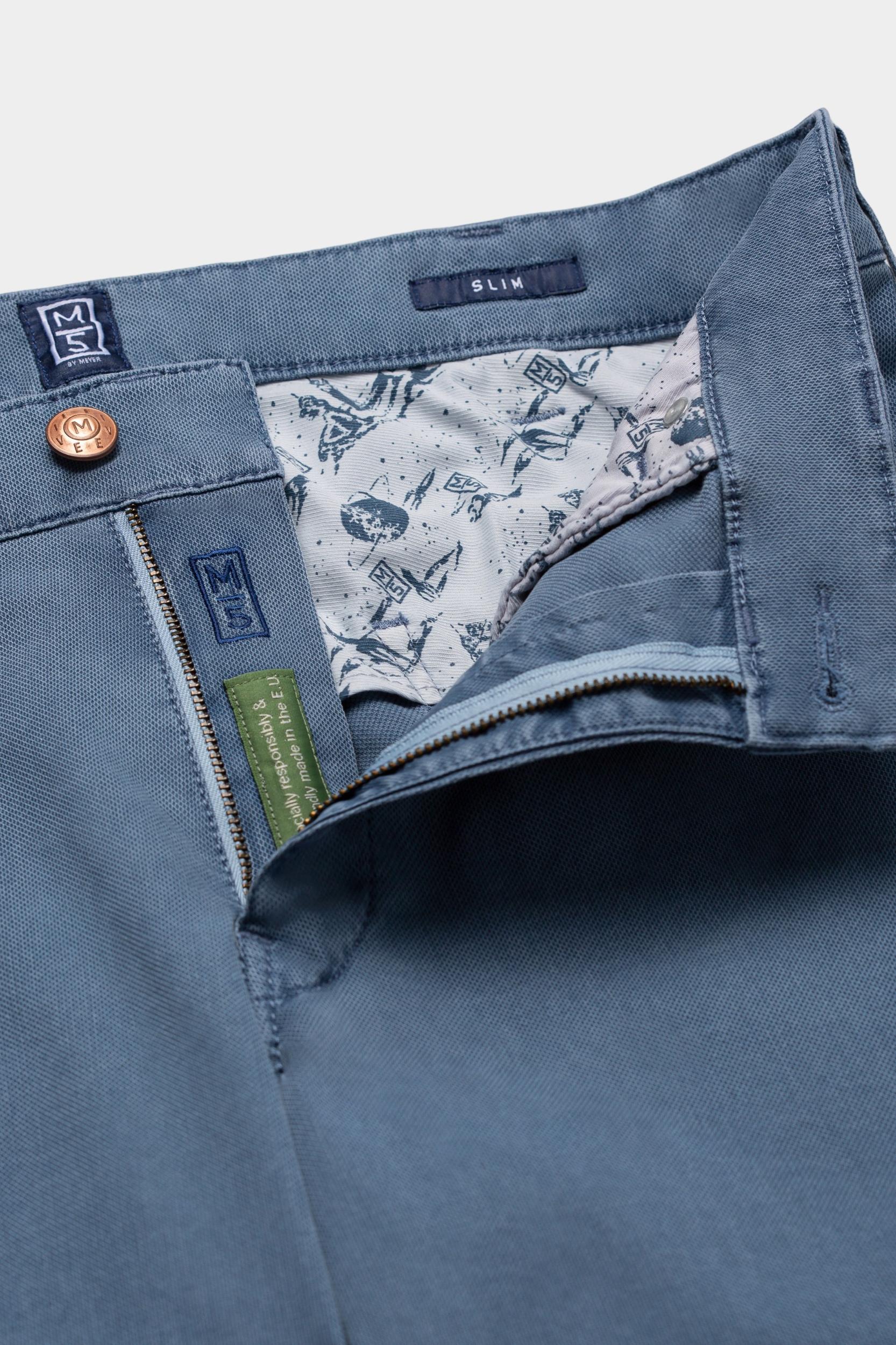 Meyer Katoenen Broek Blauw SLIM Art.9-6186 3619618600/16