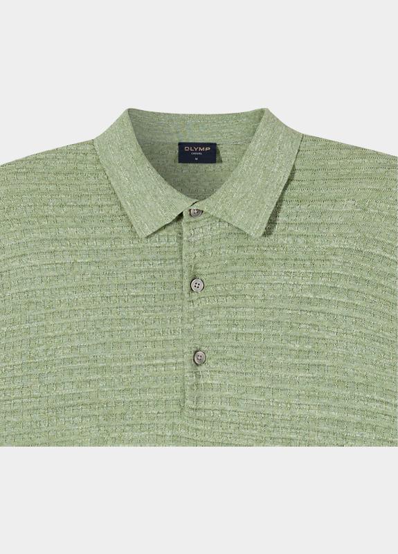 Olymp Polo lange mouwen heren Groen  532584/41