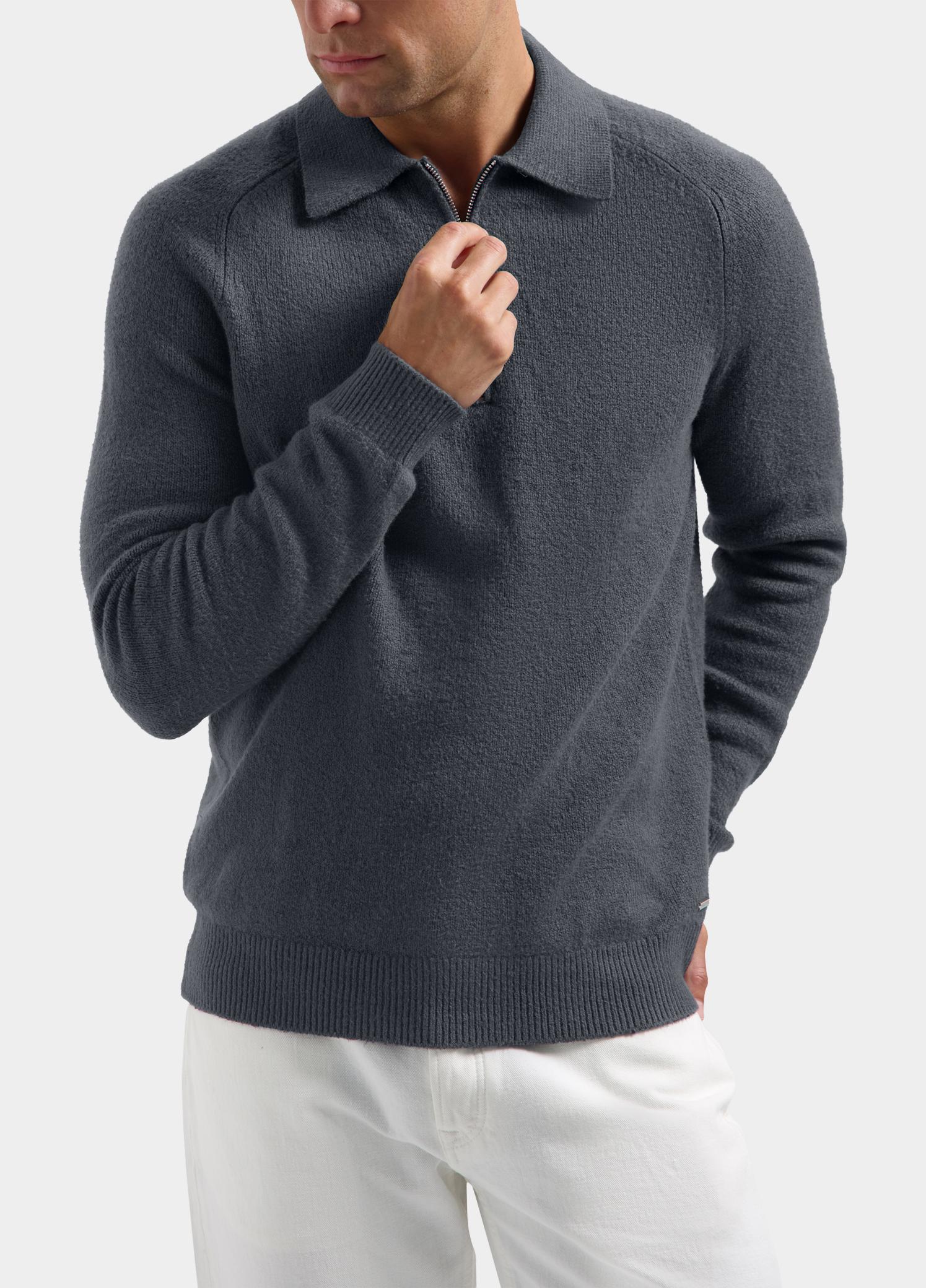 Dstrezzed Polo lange mouwen heren Grijs Yvain Polo 405936/835