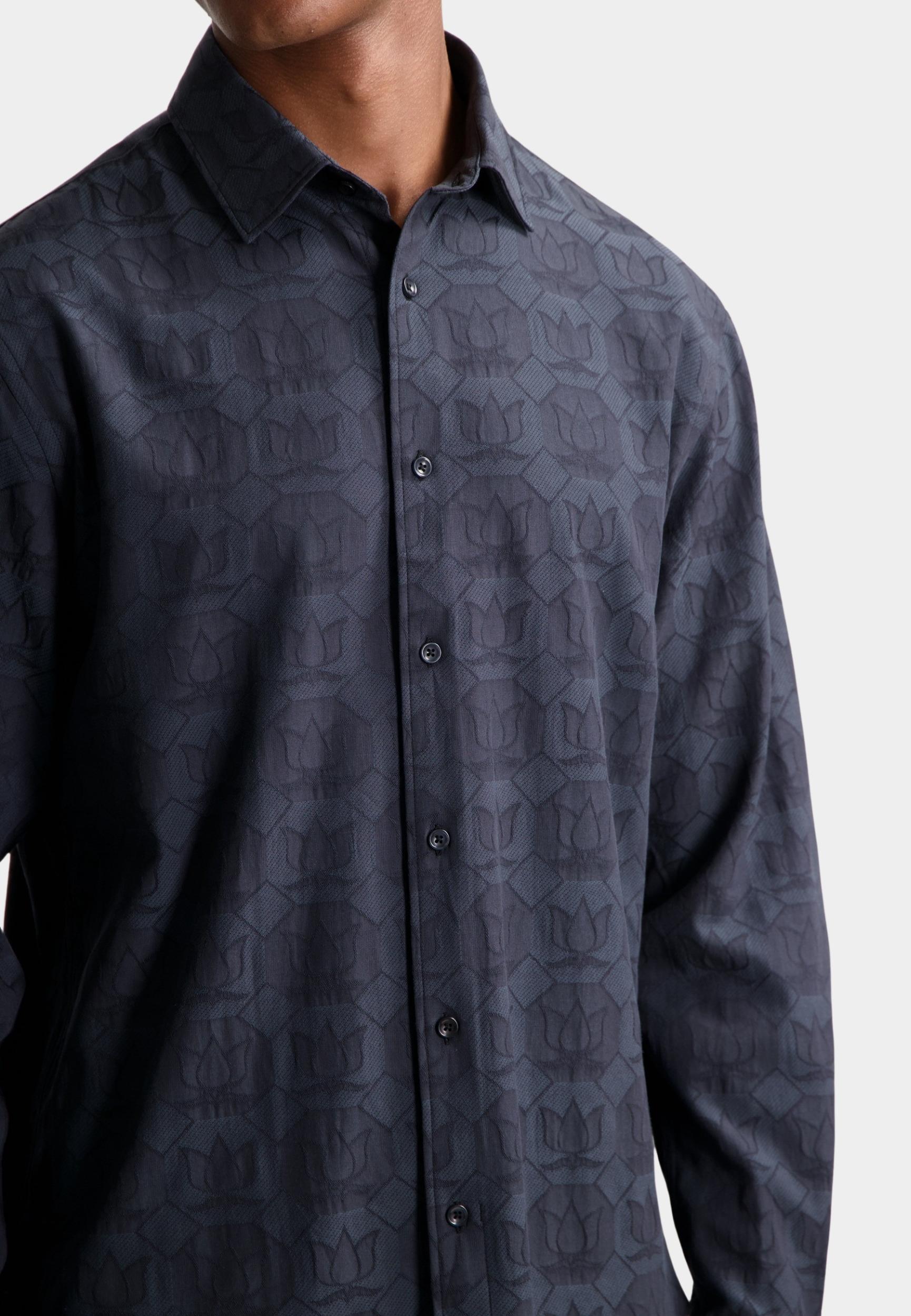 Dstrezzed Casual hemd lange mouw Zwart DS_Felix Shirt 303966/999