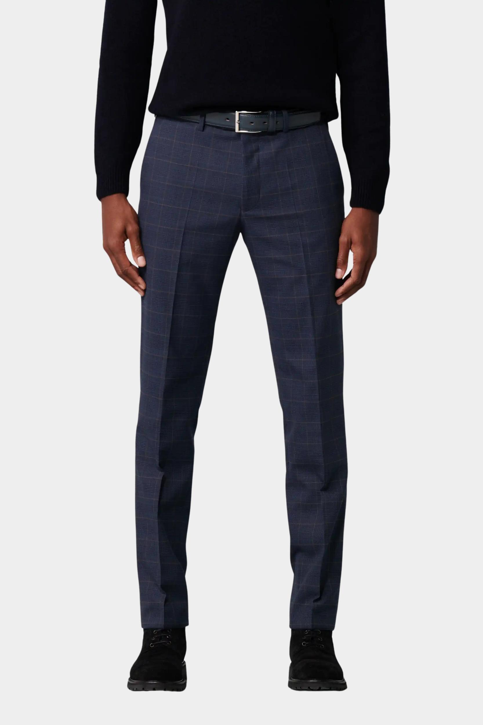 Meyer Katoenen Broek Blauw BONN Art.2-2596 1022259600/18